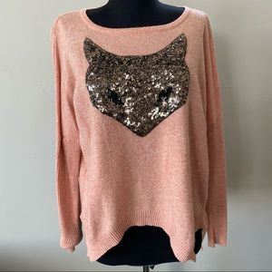 Sequin Fox Sweater